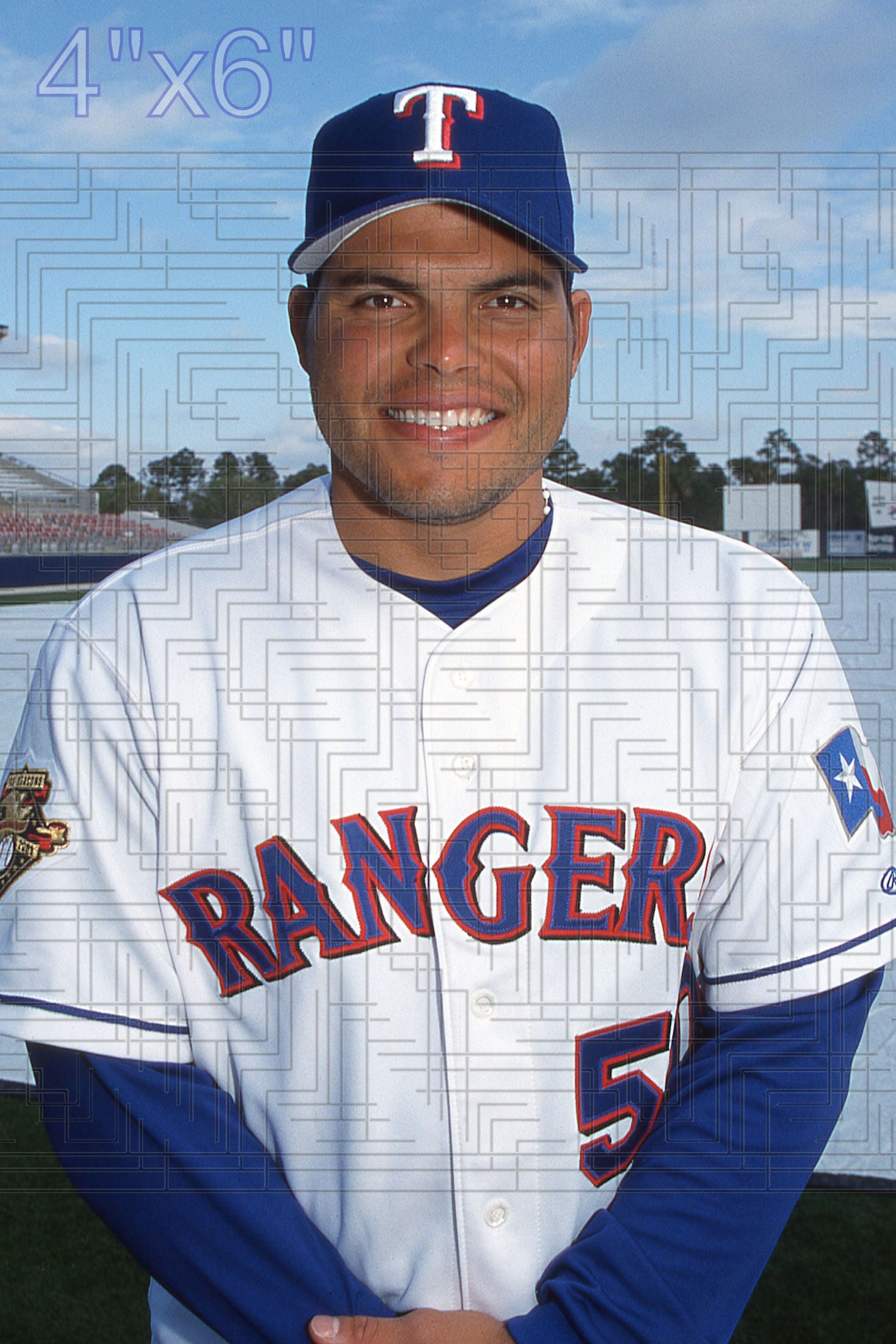 Ivan Rodriguez - 2002 Texas Rangers - choose a size & style