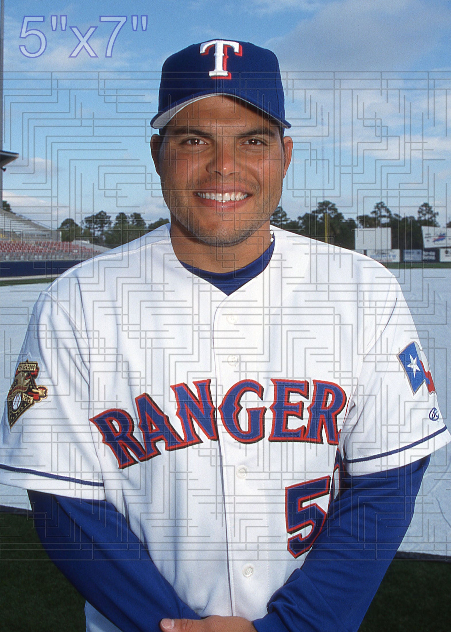 Ivan Rodriguez - 2002 Texas Rangers - choose a size & style