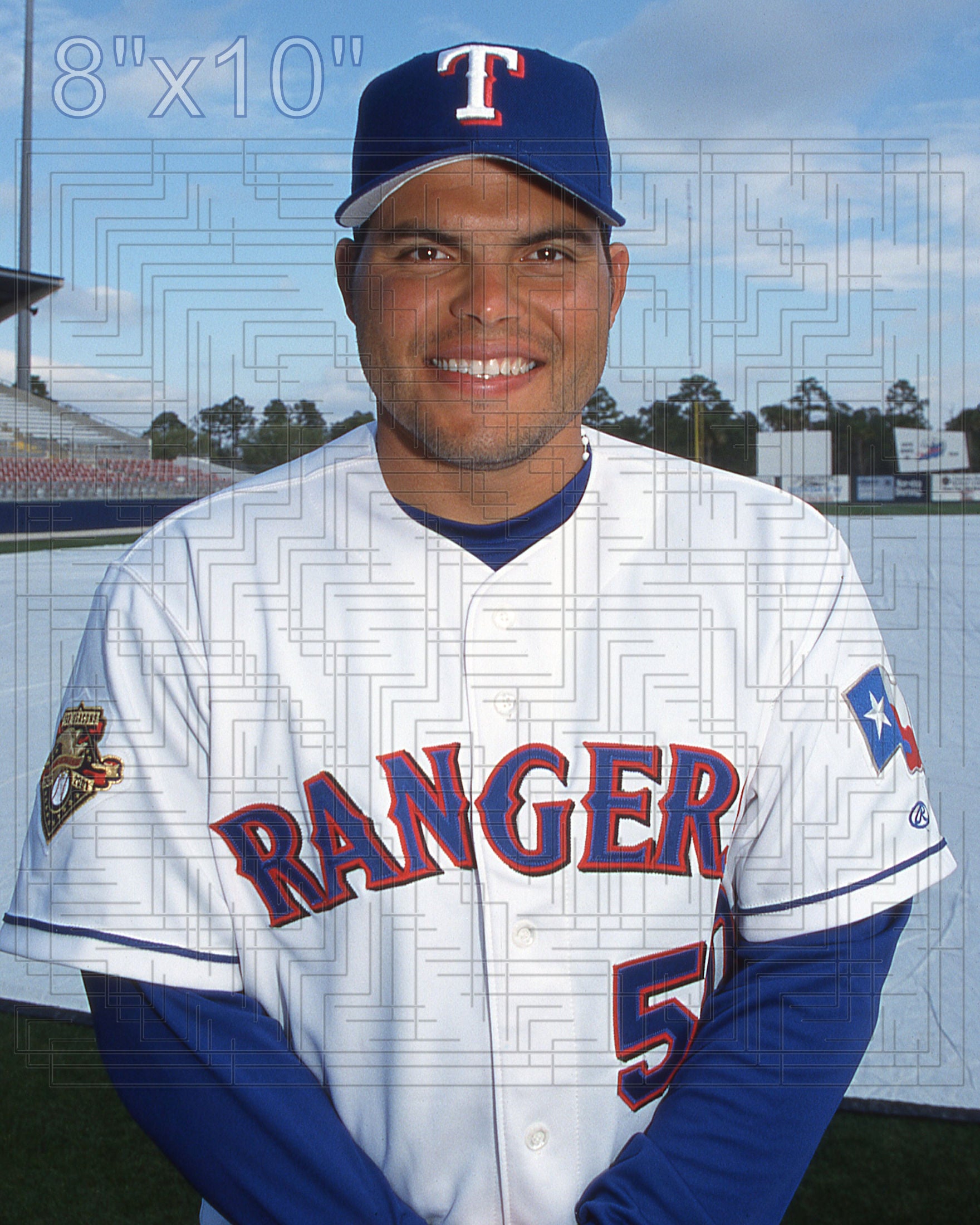 Ivan Rodriguez - 2002 Texas Rangers - choose a size & style