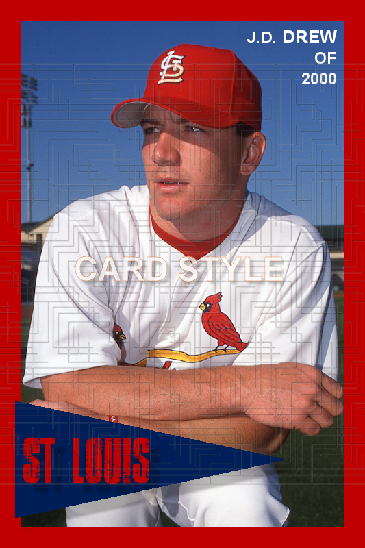 J.D. Drew - 2000 St. Louis Cardinals - choose a size & style