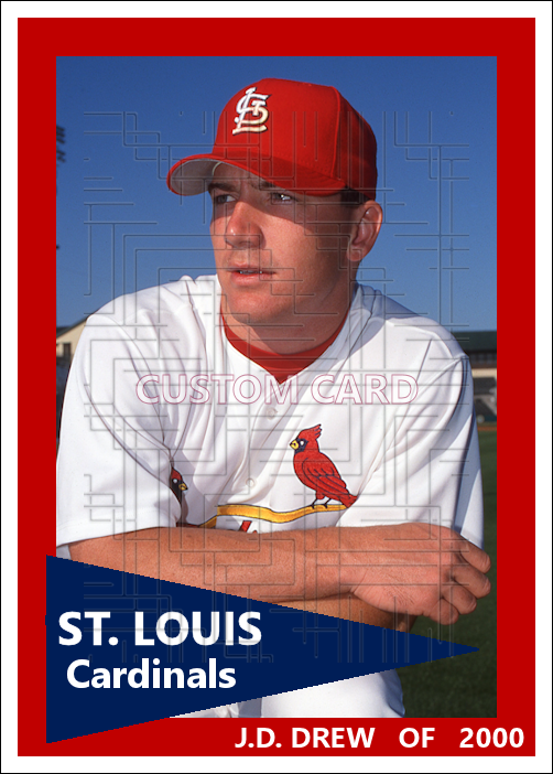 J.D. Drew - 2000 St. Louis Cardinals - choose a size & style