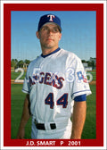 J.D. Smart - 2001 Texas Rangers - choose a size & style