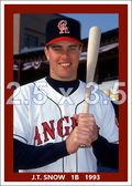 J.T. Snow - 1993 California Angels - choose a size & style