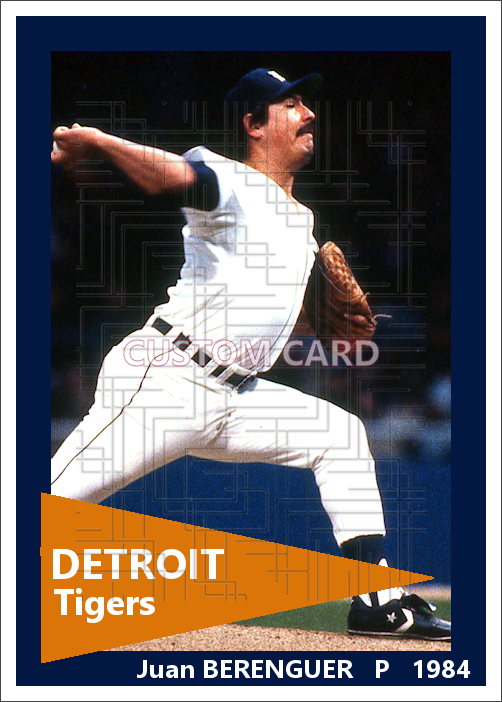 Juan Berenguer - 1982-85 Detroit Tigers - choose a size & style