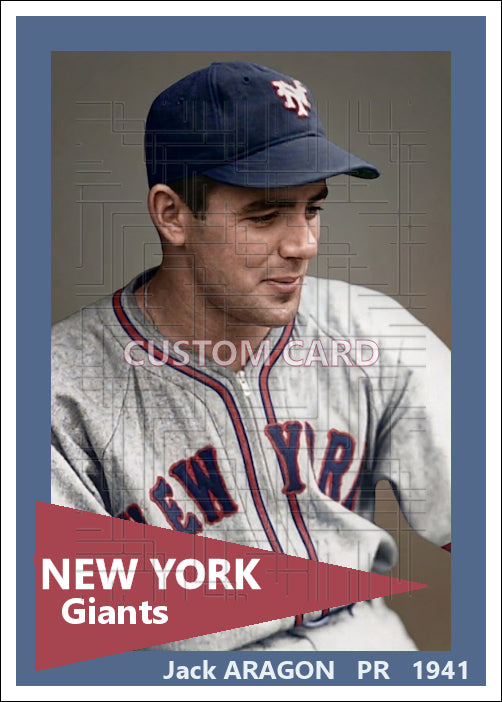 Jack Aragon - 1941 New York Giants - choose a size & style