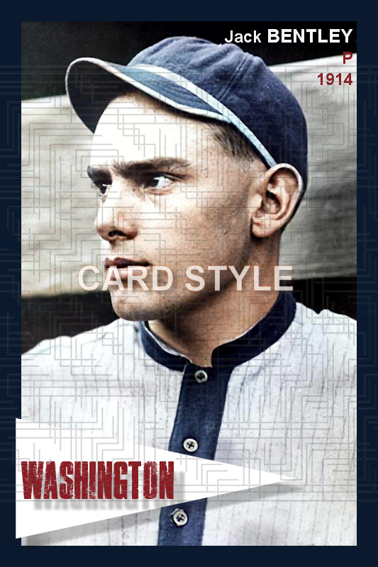 Jack Bentley - 1914 Washington Senators - choose a size & style