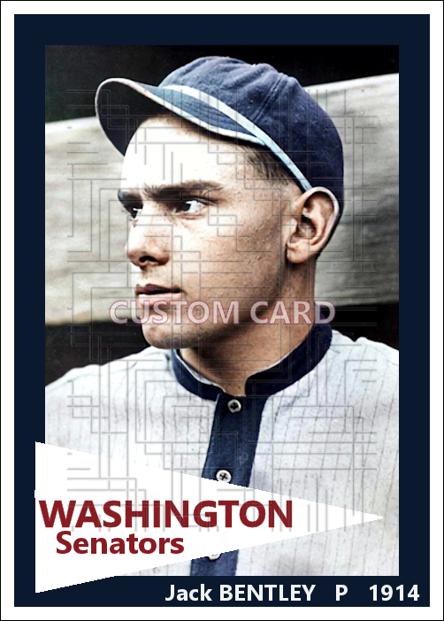 Jack Bentley - 1914 Washington Senators - choose a size & style