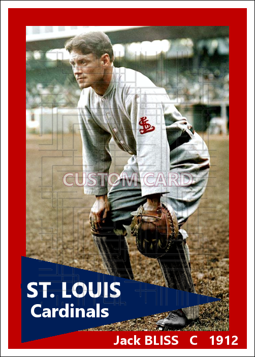 Jack Bliss - 1912 St. Louis Cardinals - choose a size & style