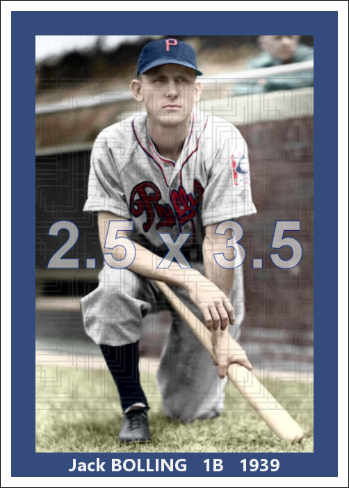 Jack Bolling - 1939 Philadelphia Phillies - choose a size & style