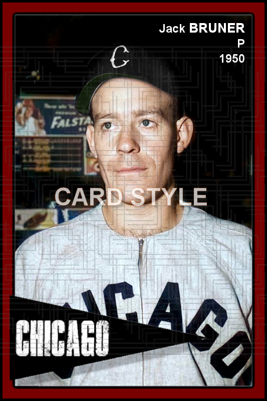 Jack Bruner - 1950 Chicago White Sox - choose a size & style