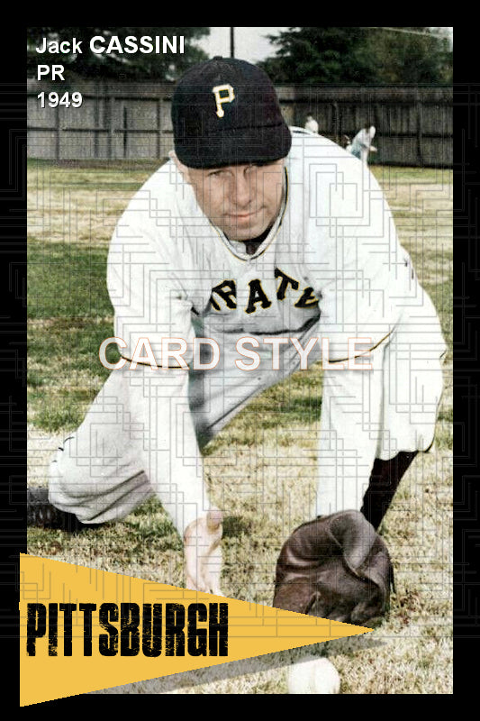 Jack Cassini - 1949 Pittsburgh Pirates - choose a size & style