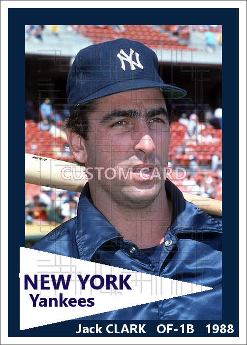 Jack Clark - 1988 New York Yankees - choose a size & style