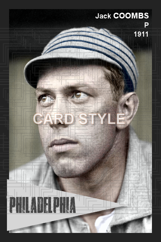 Jack Coombs - 1911 Philadelphia Athletics - choose a size & style