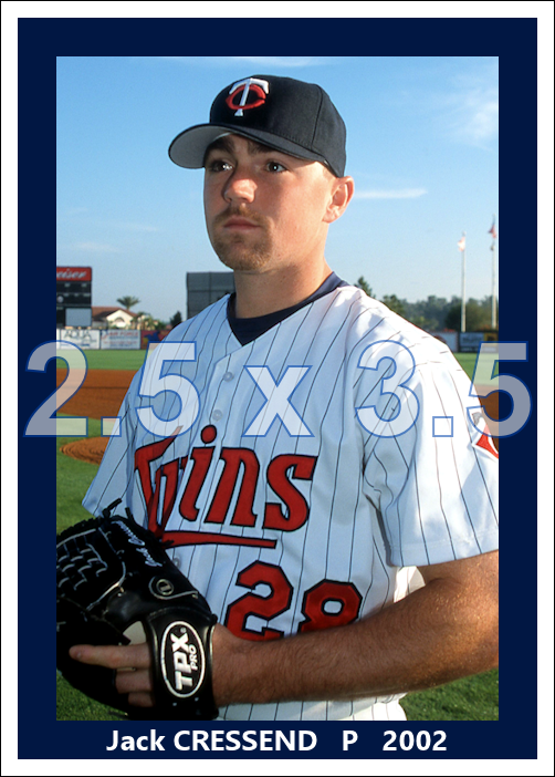Jack Cressend - 2002 Minnesota Twins - choose a size & style
