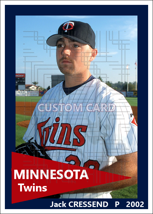 Jack Cressend - 2002 Minnesota Twins - choose a size & style