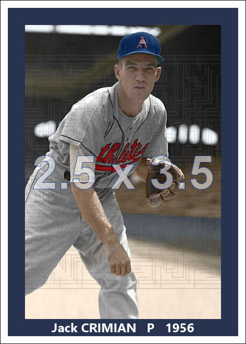 Jack Crimian - 1956 Kansas City Athletics - choose a size & style