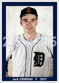 Jack Crimian - 1957 Detroit Tigers - choose a size & style
