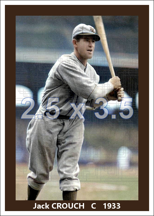 Jack Crouch - 1933 St. Louis Browns - choose a size & style