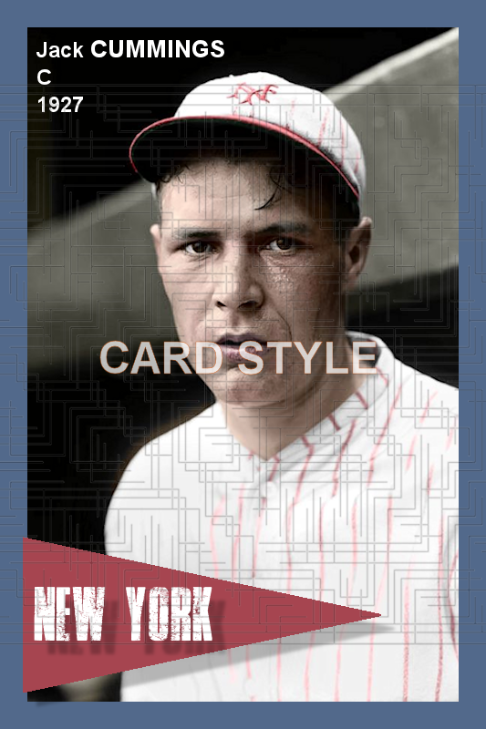 Jack Cummings - 1927 New York Giants - choose a size & style