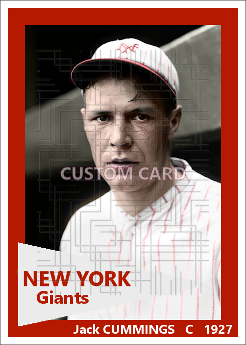 Jack Cummings - 1927 New York Giants - choose a size & style
