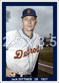 Jack Dittmer - 1957 Detroit Tigers - choose a size & style
