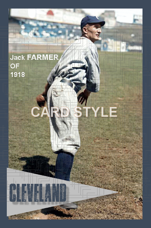 Jack Farmer - 1918 Cleveland Indians - choose a size & style