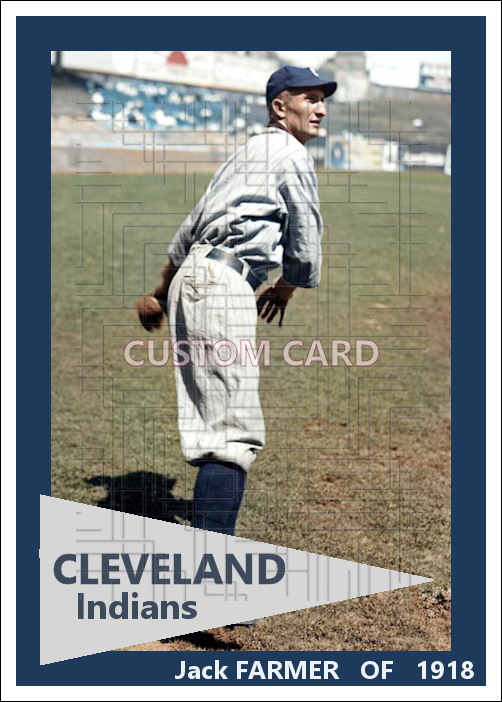 Jack Farmer - 1918 Cleveland Indians - choose a size & style