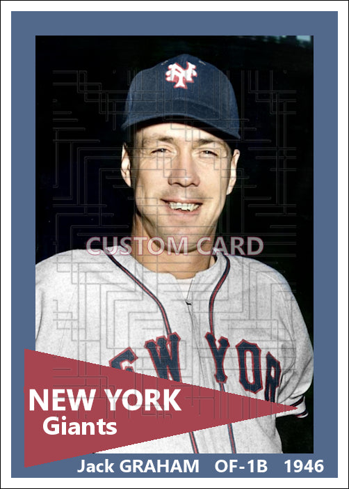 Jack Graham - 1946 New York Giants - choose a size & style