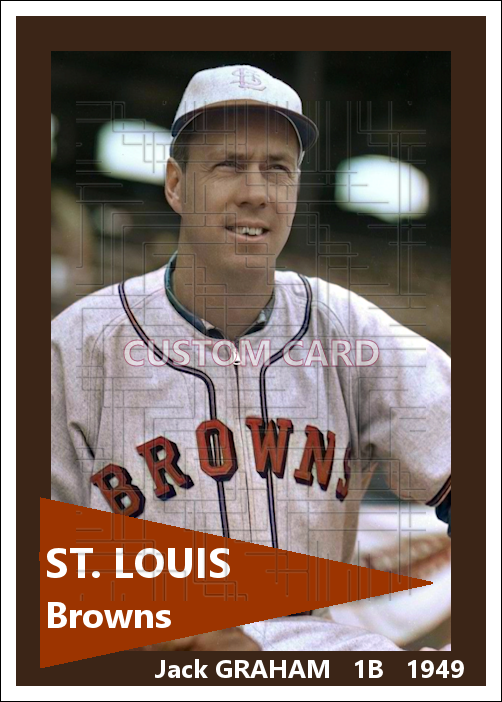 Jack Graham - 1949 St. Louis Browns - choose a size & style
