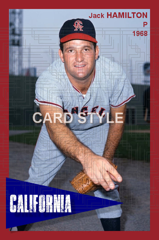Jack Hamilton - 1968 California Angels - choose a size & style