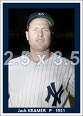 Jack Kramer - 1951 New York Yankees - choose a size & style