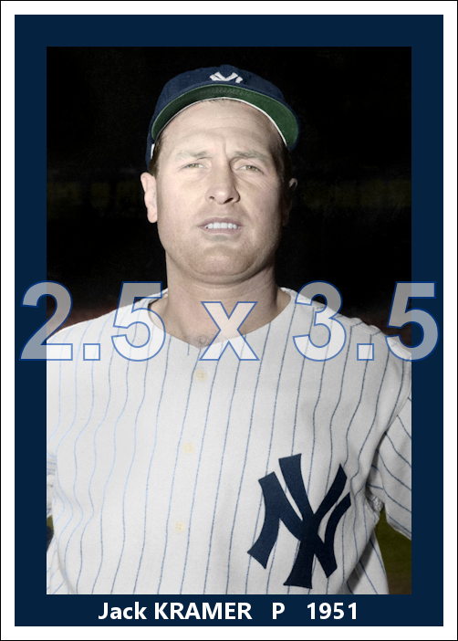 Jack Kramer - 1951 New York Yankees - choose a size & style
