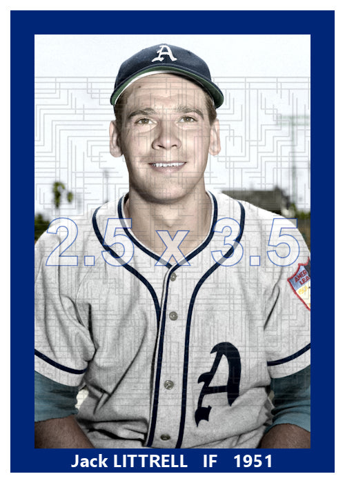 Jack Littrell - 1951 Philadelphia Athletics - choose a size & style