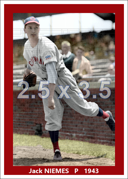 Jack Niemes - 1943 Cincinnati Reds - choose a size & style