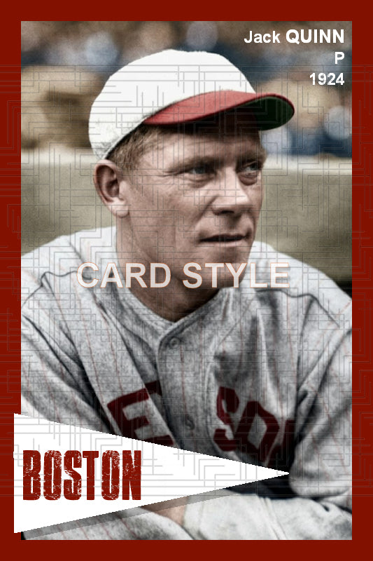 Jack Quinn - 1924 Boston Red Sox - choose a size & style