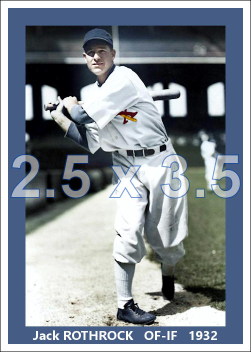 Jack Rothrock - 1932 Chicago White Sox - choose a size & style