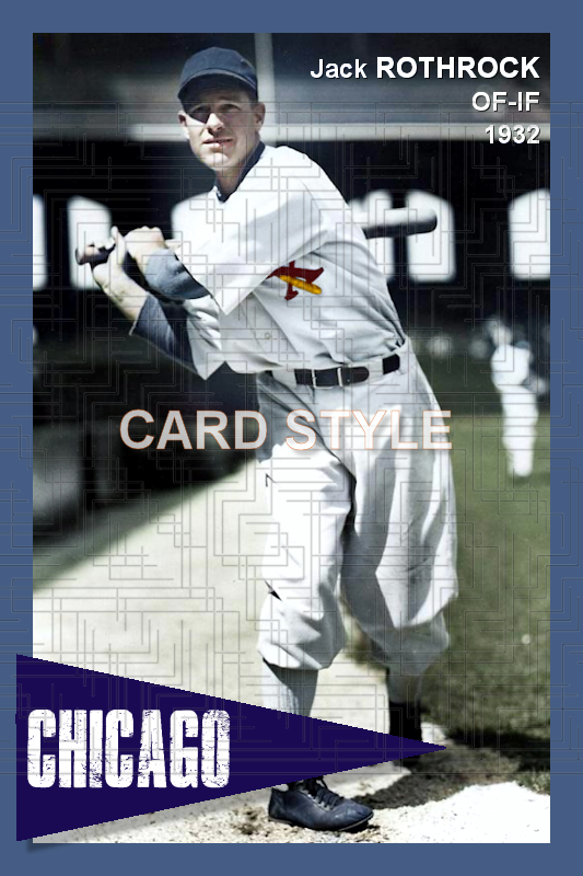 Jack Rothrock - 1932 Chicago White Sox - choose a size & style