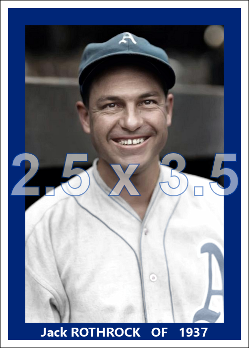 Jack Rothrock - 1937 Philadelphia Athletics - choose a size & style