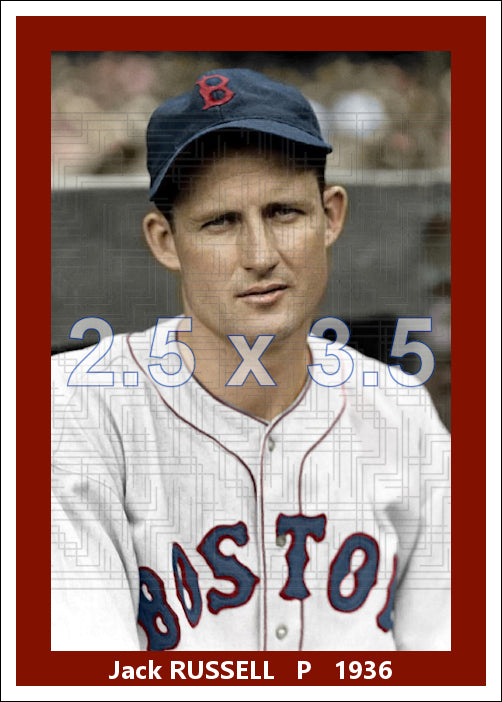 Jack Russell - 1936 Boston Red Sox - choose a size & style