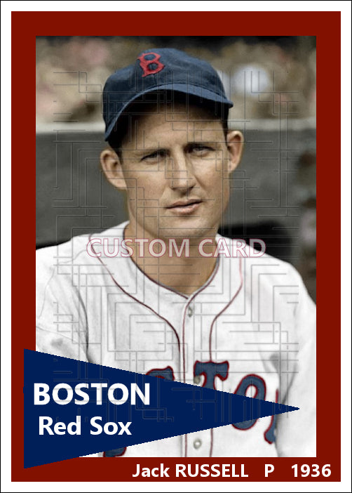 Jack Russell - 1936 Boston Red Sox - choose a size & style