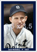 Jack Russell - 1937 Detroit Tigers - choose a size & style