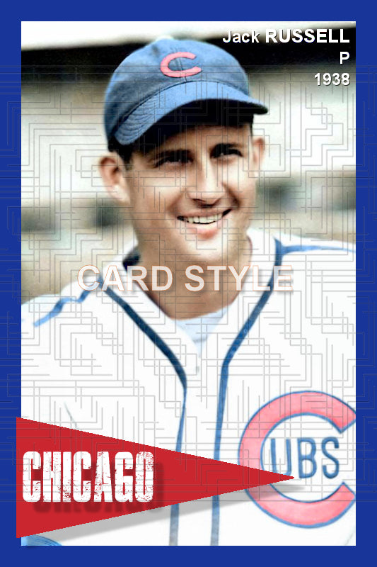 Jack Russell - 1938 Chicago Cubs - choose a size & style
