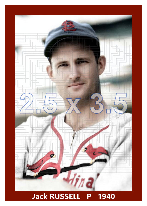 Jack Russell - 1940 St. Louis Cardinals - choose a size & style