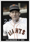 Jack Salveson - 1934 New York Giants - choose a size & style