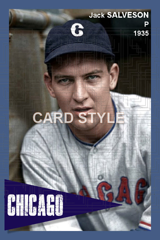 Jack Salveson - 1935 Chicago White Sox - choose a size & style