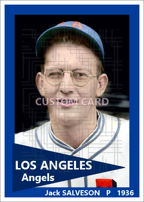 Jack Salveson - 1936 Los Angeles Angels - choose a size & style