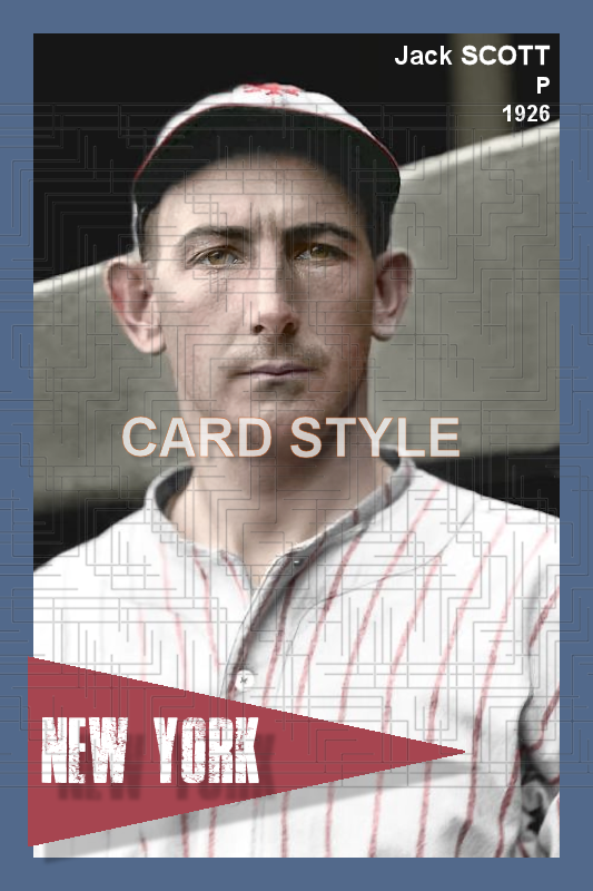 Jack Scott - 1926 New York Giants - choose a size & style