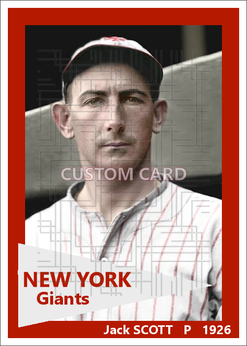 Jack Scott - 1926 New York Giants - choose a size & style