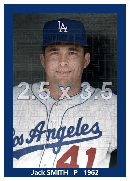 Jack Smith - 1962 Los Angeles Dodgers - choose a size & style