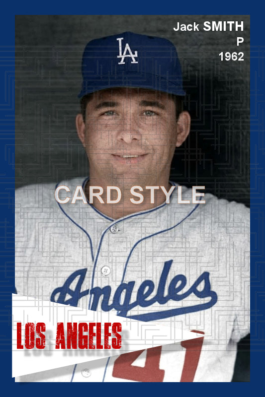 Jack Smith - 1962 Los Angeles Dodgers - choose a size & style